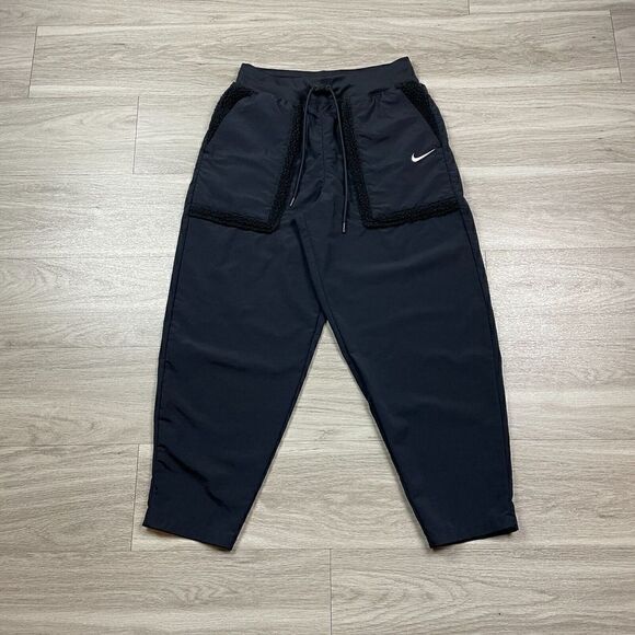 Nike Pants Womens Medium Black Active Training Swoosh - Picture 1 of 8